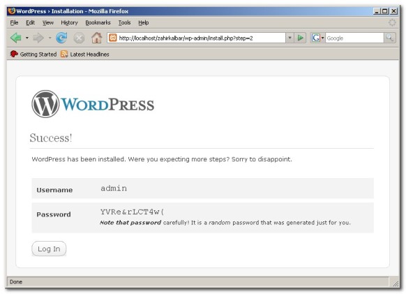 Install WordPress Offline