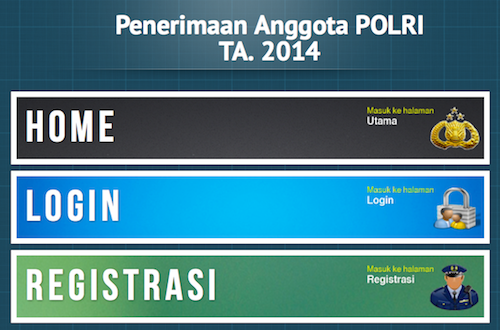 Halaman Pendaftaran POLRI