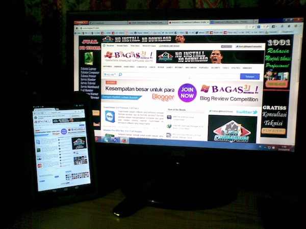 Tampilan Blog Bagas31.Com via Tablet