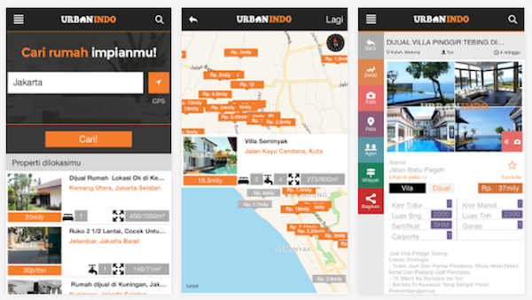 Tampilan Fitur Aplikasi Android Urban Indo