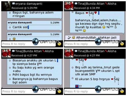 Testimoni Pelanggan Citra Busana