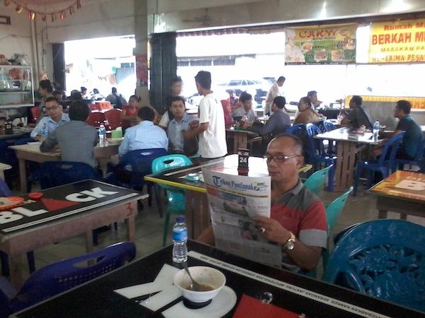 Suasana di Warkop Hijas Pontianak
