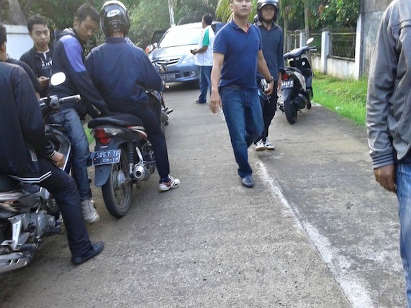 Kondisi Sekitar Sekretariat Kalbar Ketika Didatangi Sekelompok Orang Berbadan Tegap Tak Dikenal