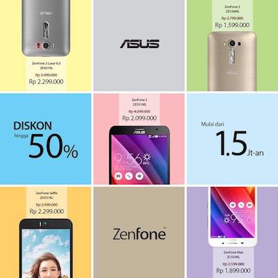 Promo Cashback ASUS Smartphone di Kalimantan Maret 2017