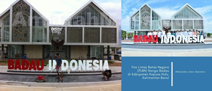 Amanah Mass Sedang Membersihkan PLBN Badau Kapuas Hulu