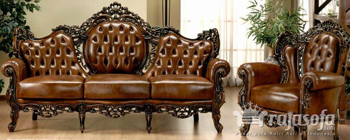 Raja Sofa - Model Kulit Ruang Tamu Istimewa