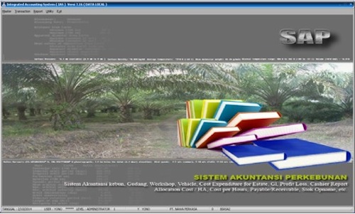 Tampilan Awal Software Akuntansi Perkebunan Sawit