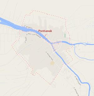 Peta Kota Pontianak via Google Maps