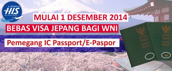 Bebas Visa ke Jepang bagi Pemegang E-Passport
