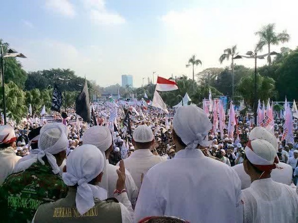 Lautan Massa Parade Tauhid di Jakarta