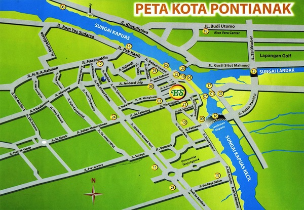 Peta Kota Pontianak