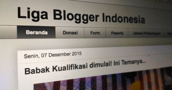 Liga Blogger Indonesia 2016