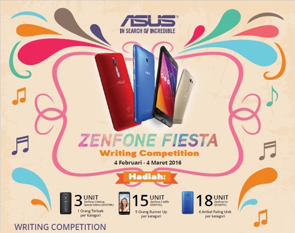 ASUS Zenfone Fiesta 2016 Writing Competition